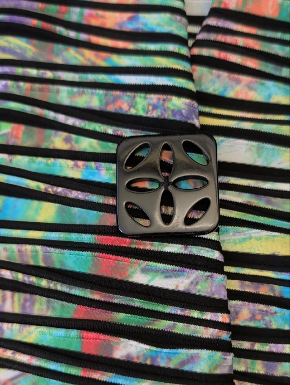 Multiples Multicolor Striped Button-Front Tunic - Picture 4 of 6